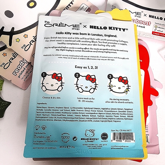 9 Pieces  The Creme Shop Hello Kitty Sheet Mask NEW - Picture 10 of 10